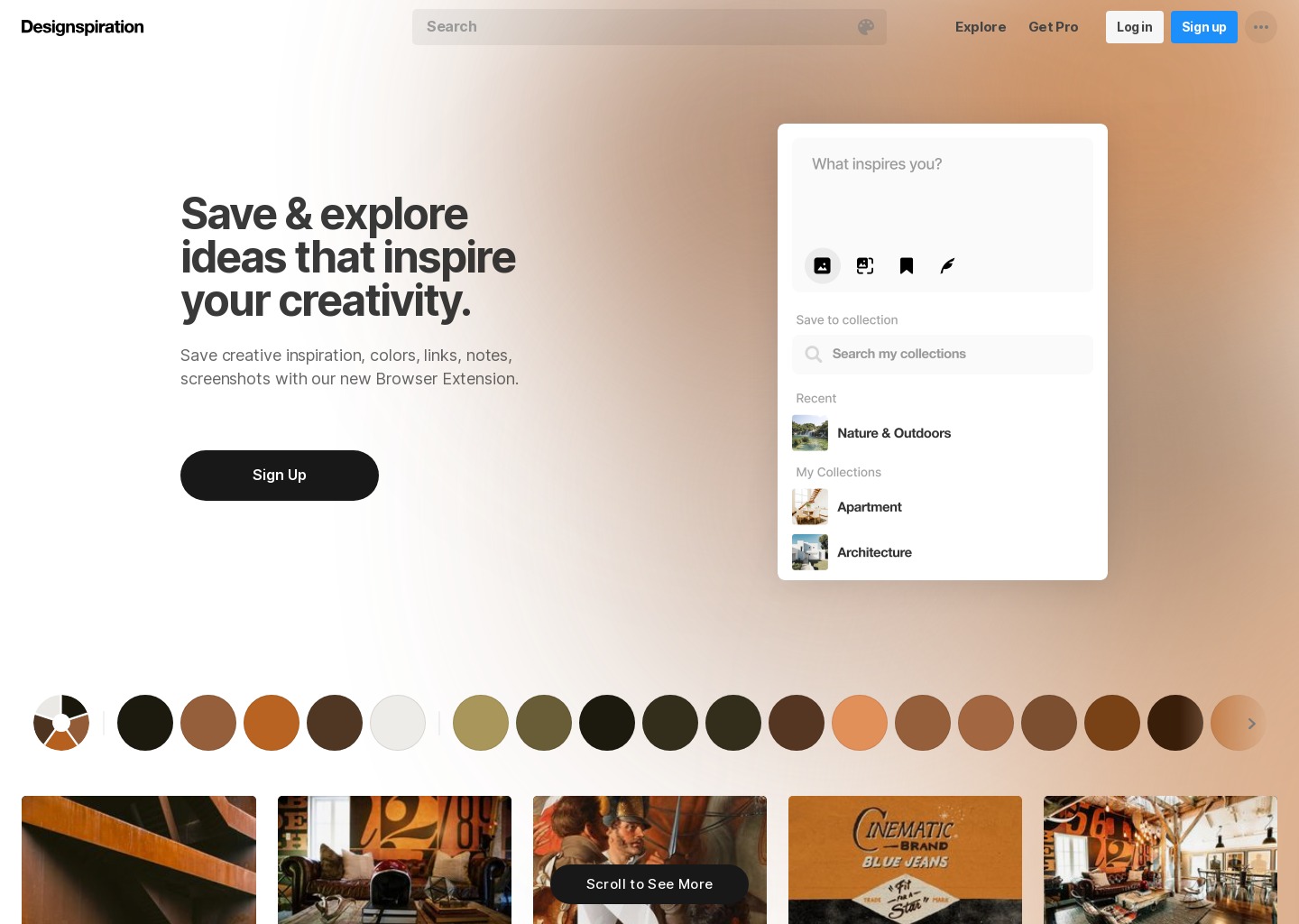 Designspiration — website design on Landdding