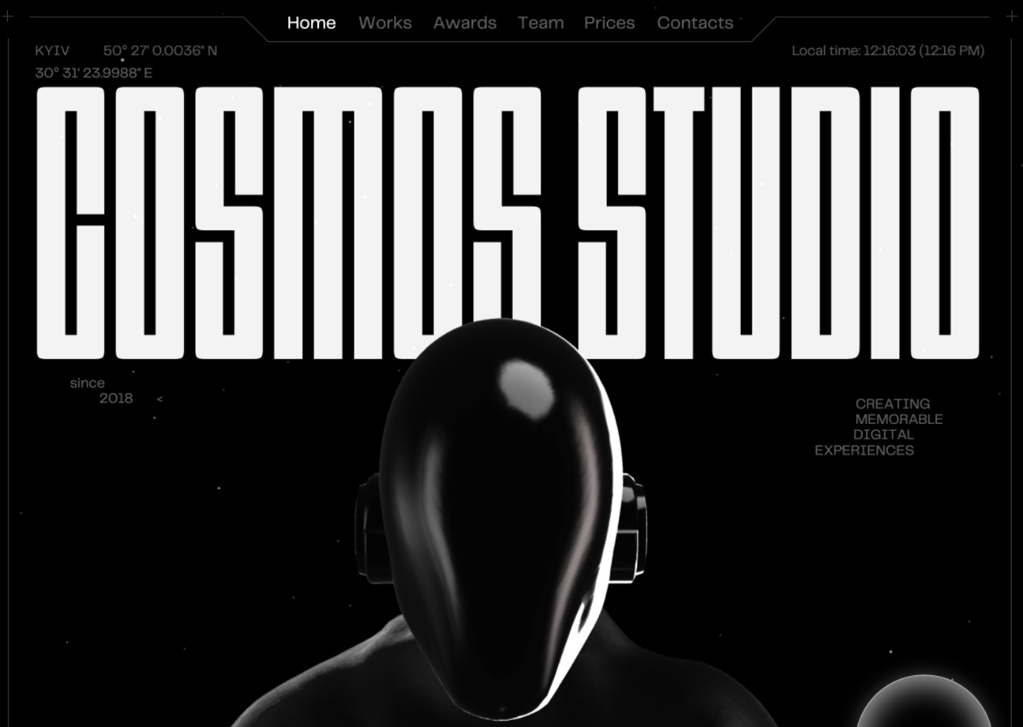 Cosmos Studio | UI/UX & Brand Design Studio — website design on Landdding