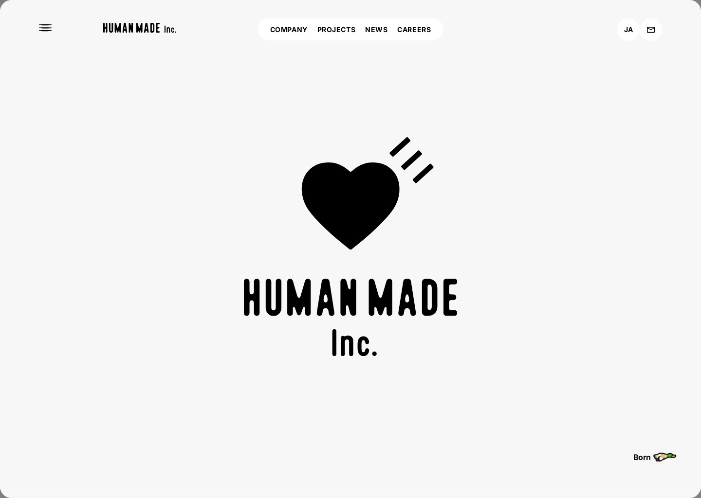 HUMAN MADE Inc. — website design on Landdding