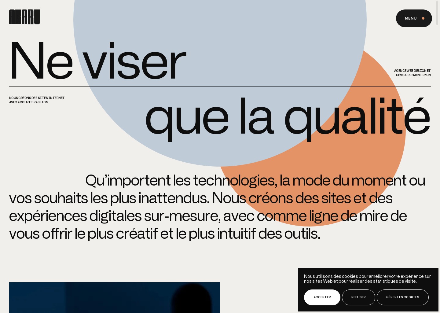 Expertises de l'Agence web Akaru — website design on Landdding