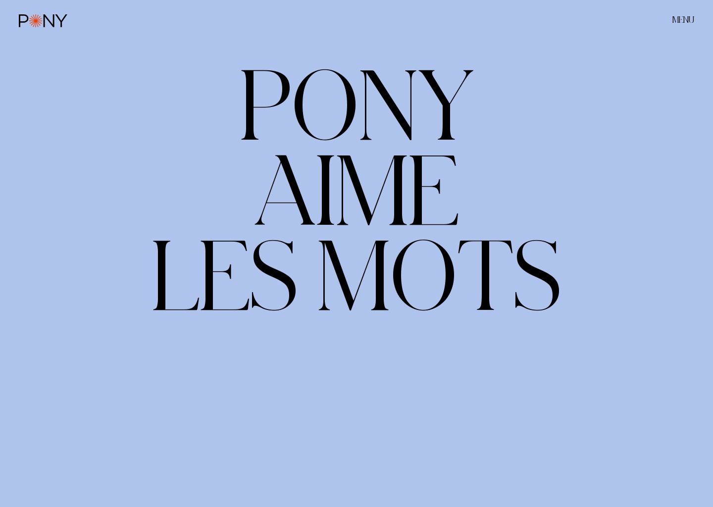 Pony — website design on Landdding