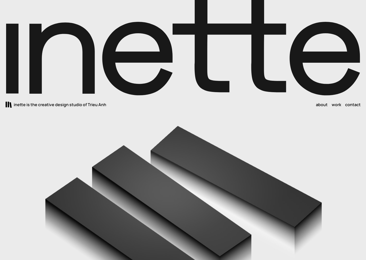 Inette – Crafting Digital Identities — website design on Landdding