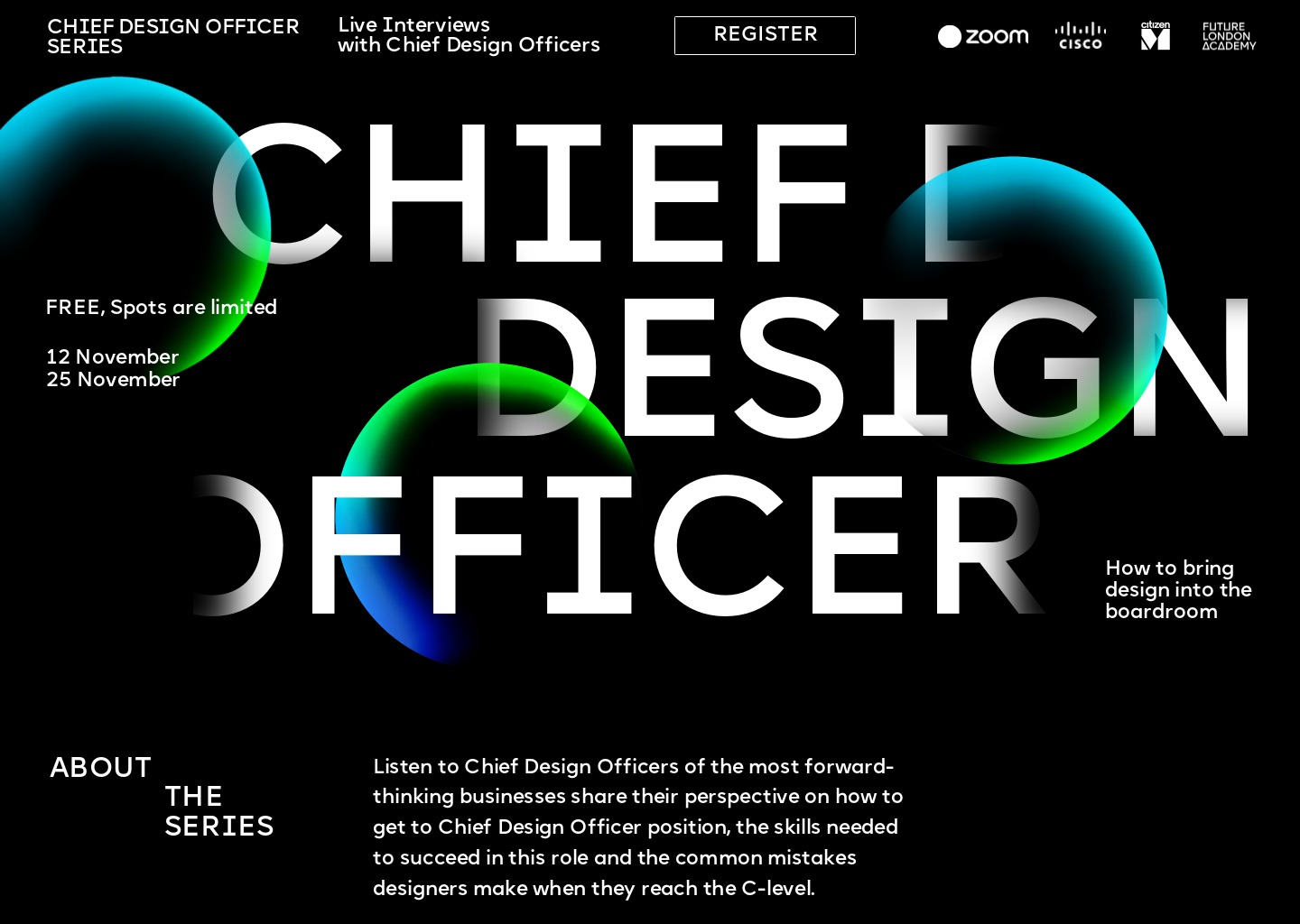 Chief Design Officer Series — website design on Landdding