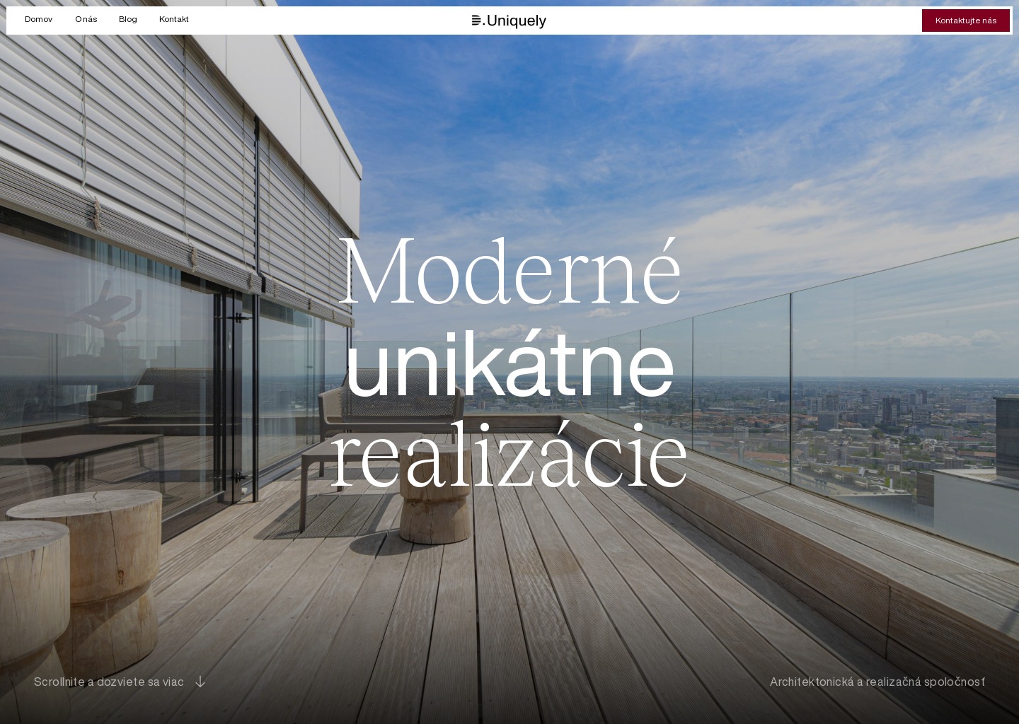 Uniquely — website design on Landdding