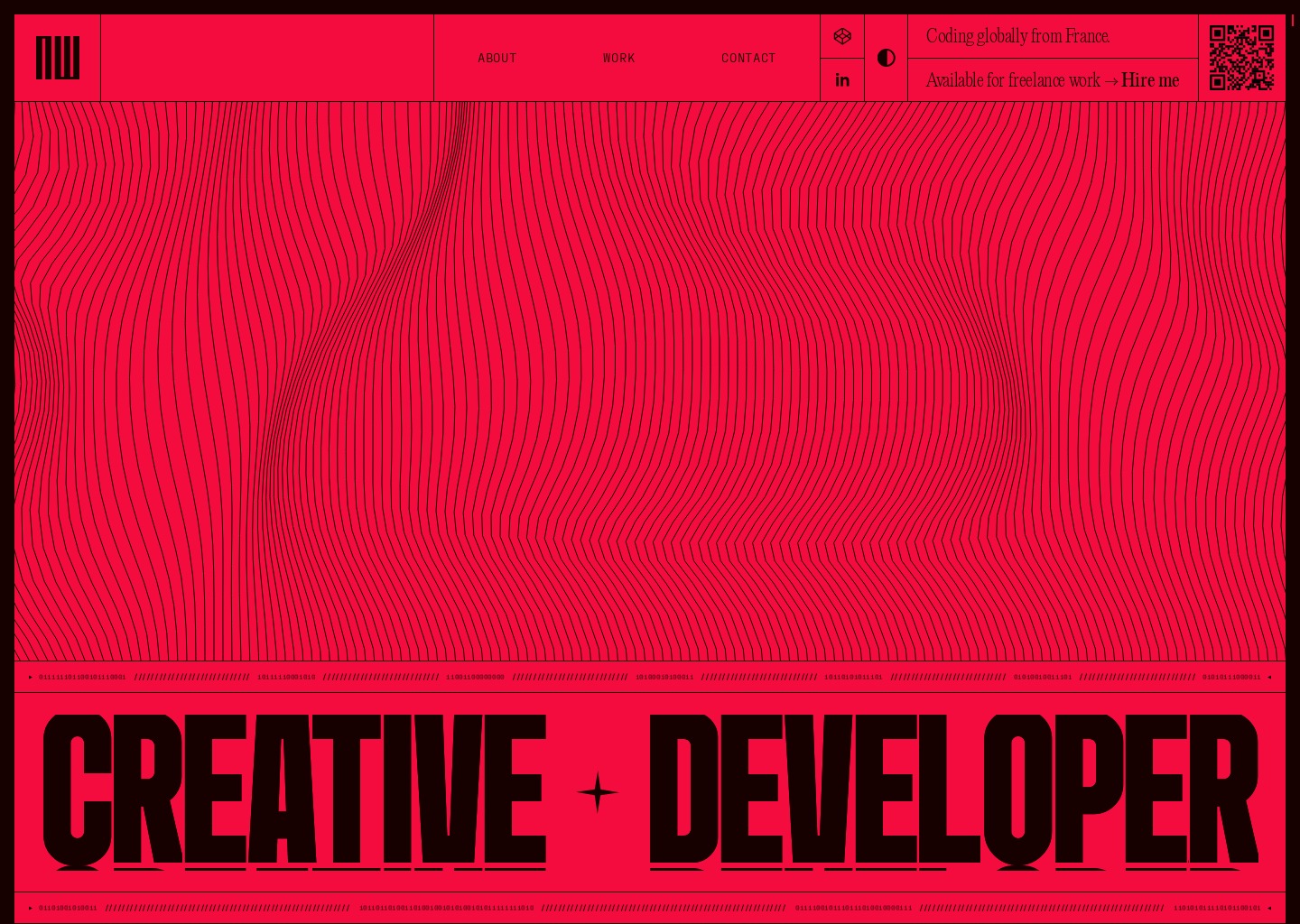 AW - Creative Developer Freelance — website design on Landdding