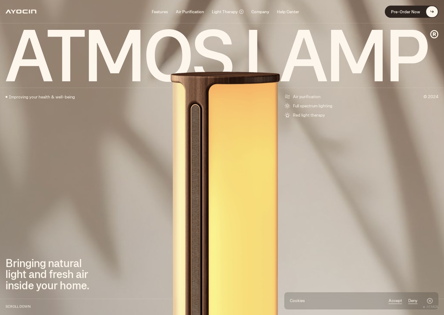 AYOCIN — website design on Landdding