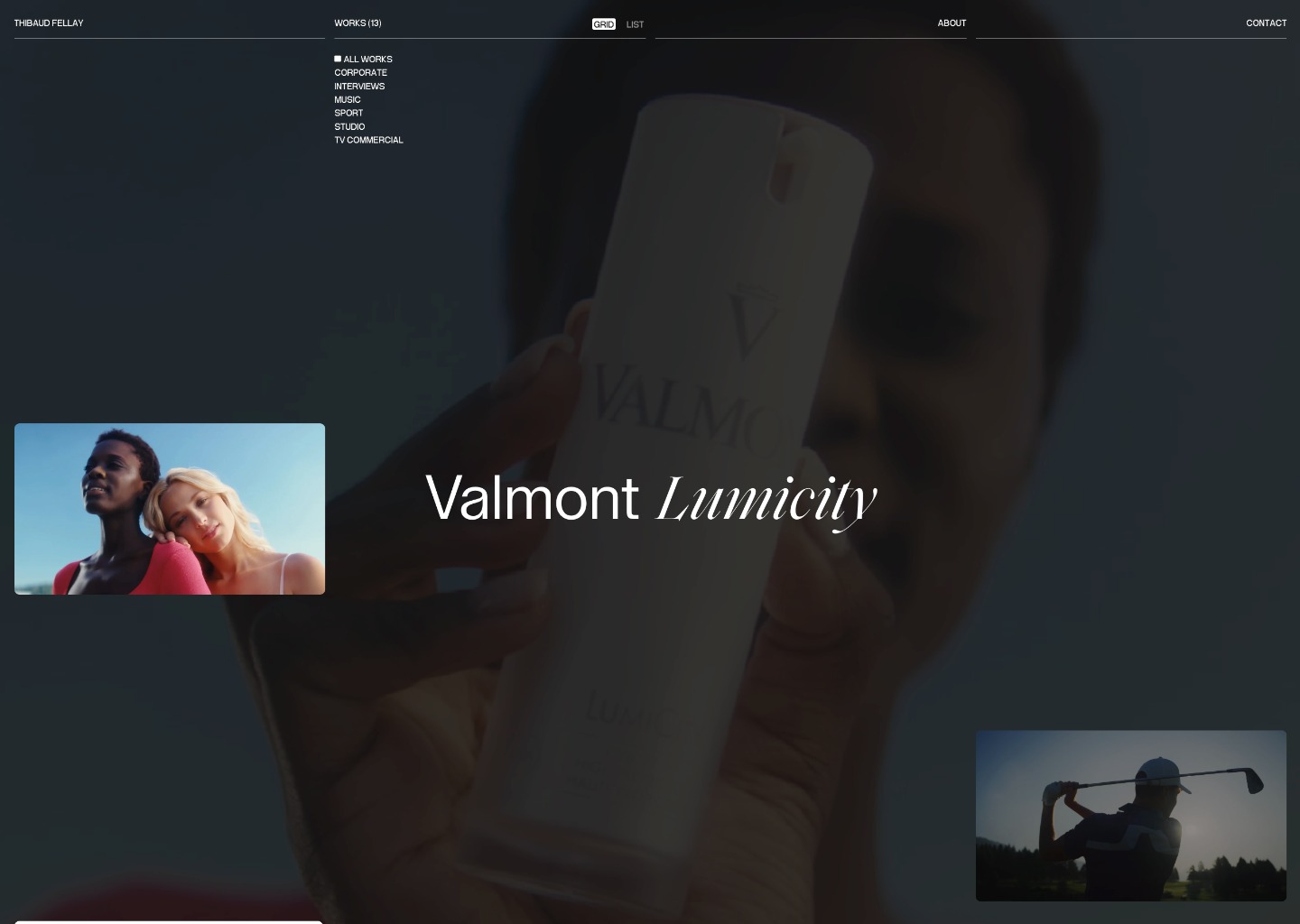 Thibaud Fellay — website design on Landdding
