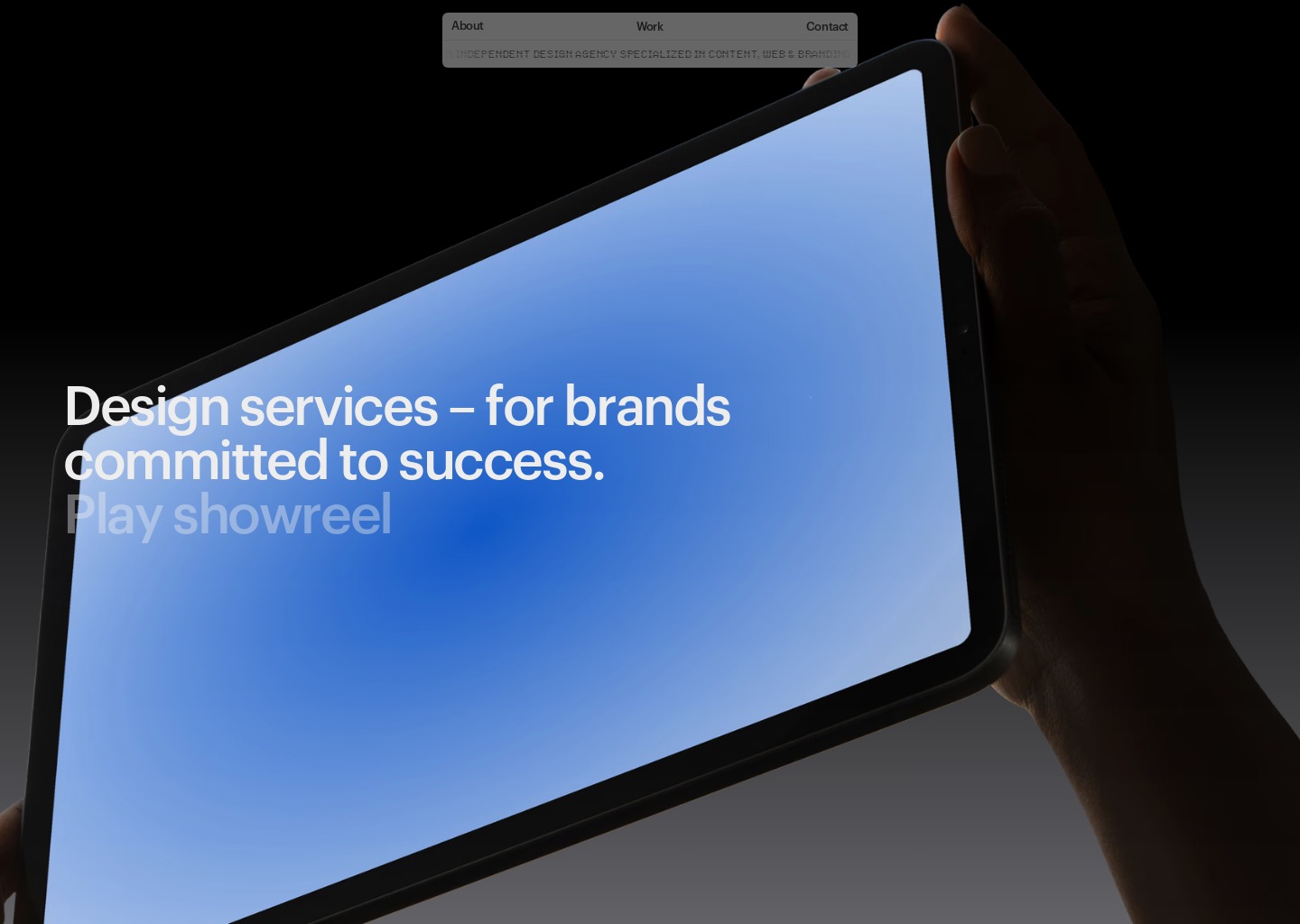 Analogue Agency — website design on Landdding