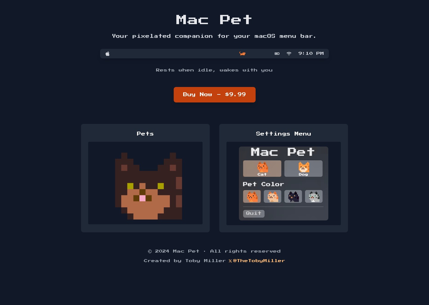 Mac Pet — website design on Landdding