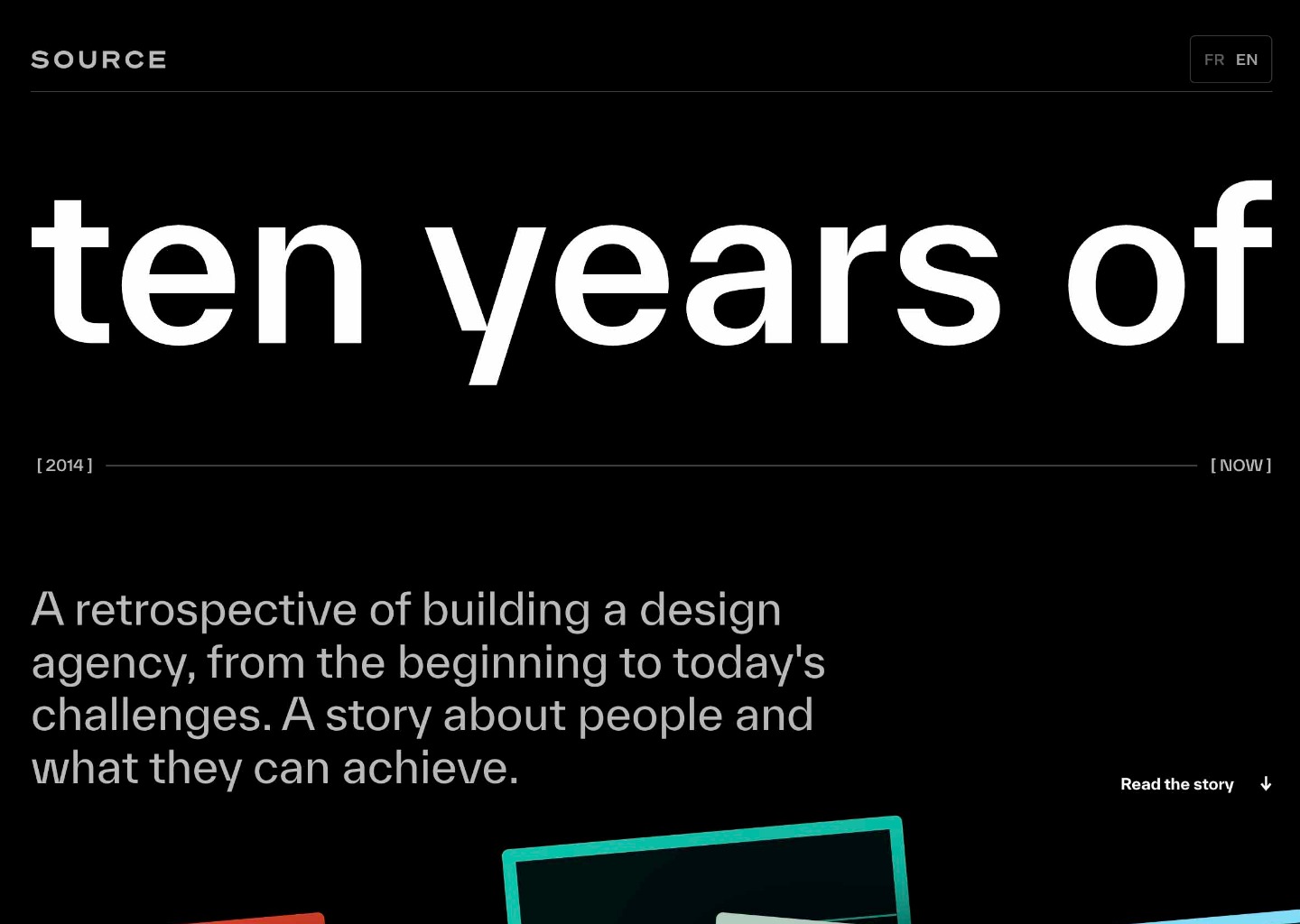 Ten years of Source.paris — website design on Landdding