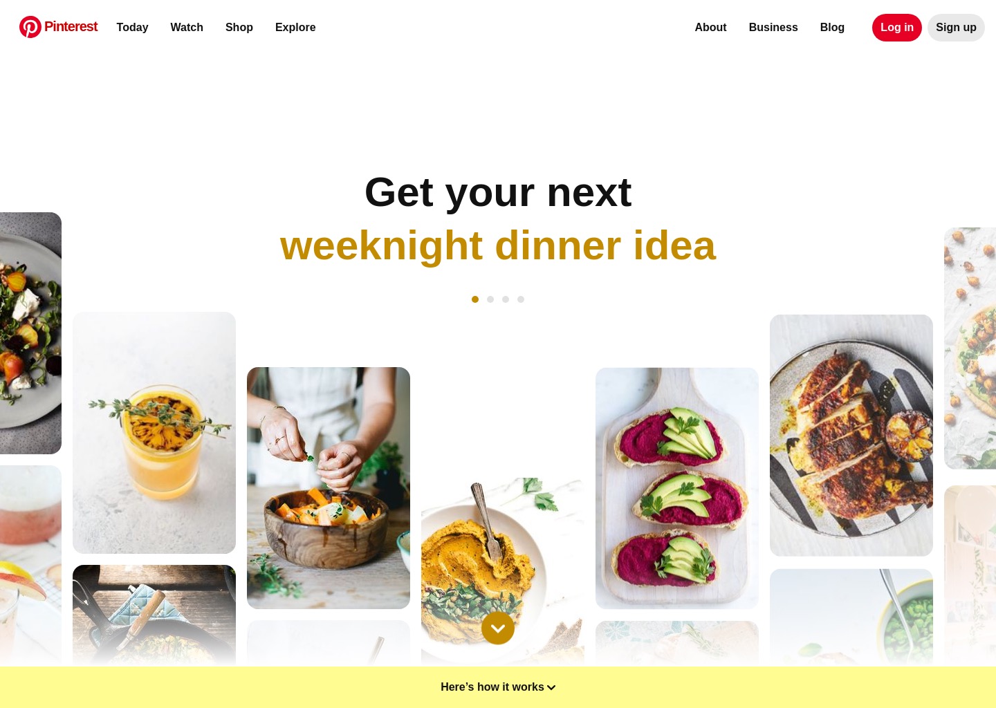 Pinterest — website design on Landdding