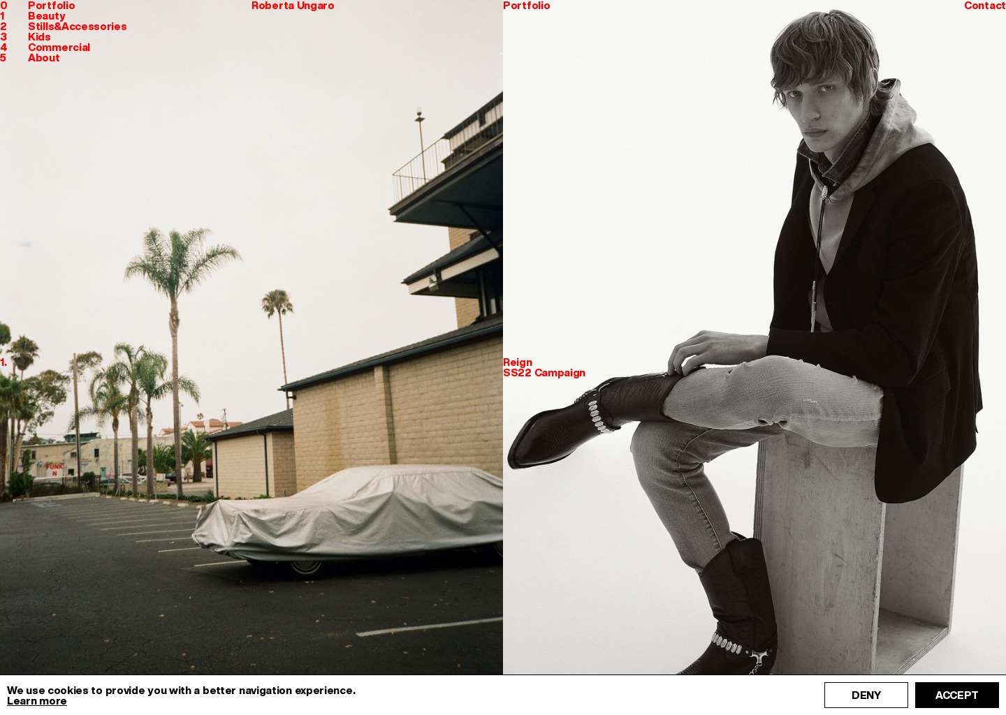 Portfolio - Roberta Ungaro — website design on Landdding