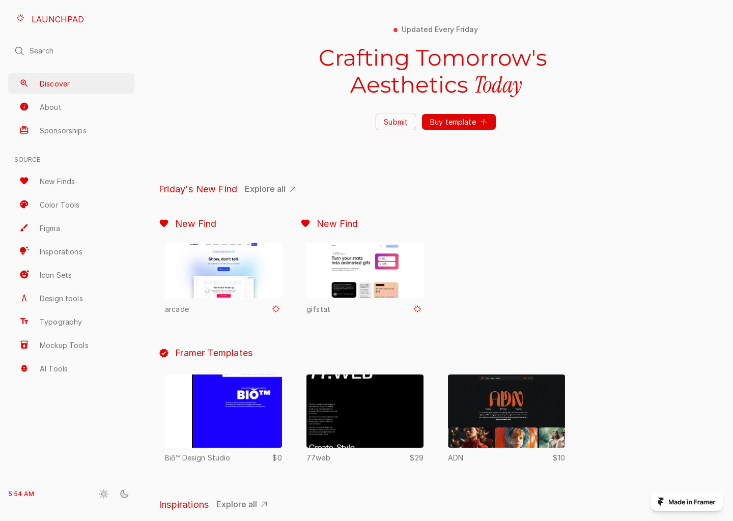 Launchpad: Essential Directory & Tools — website design on Landdding
