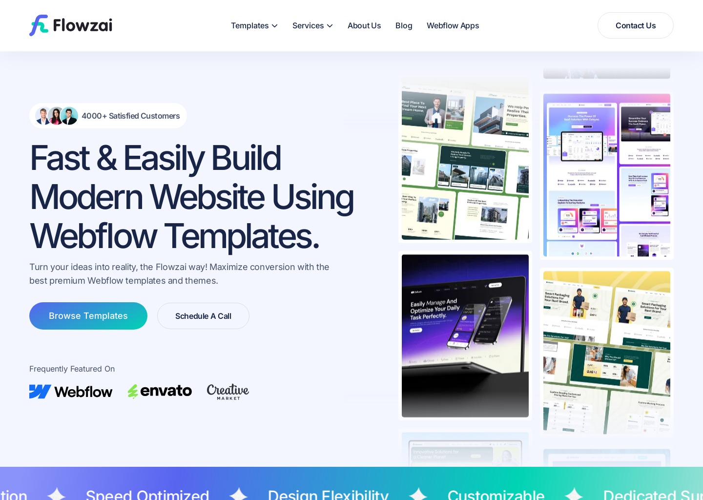 SaaS & Startup Webflow Template — website design on Landdding