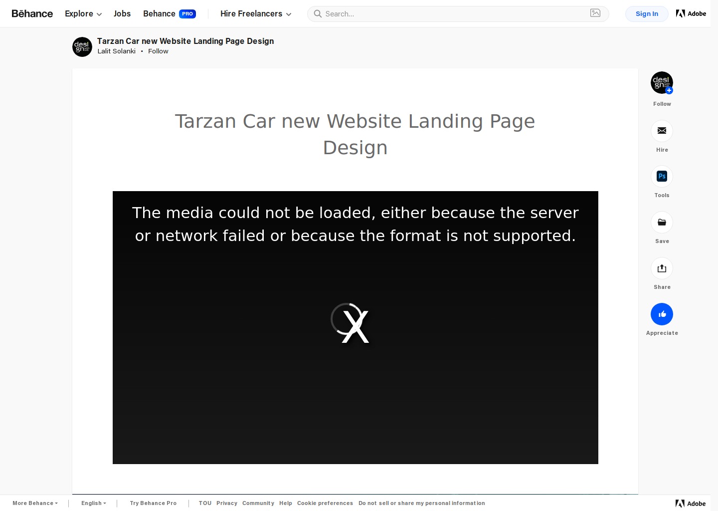 Tarzan Car new Website Landing Page Design — website design on Landdding