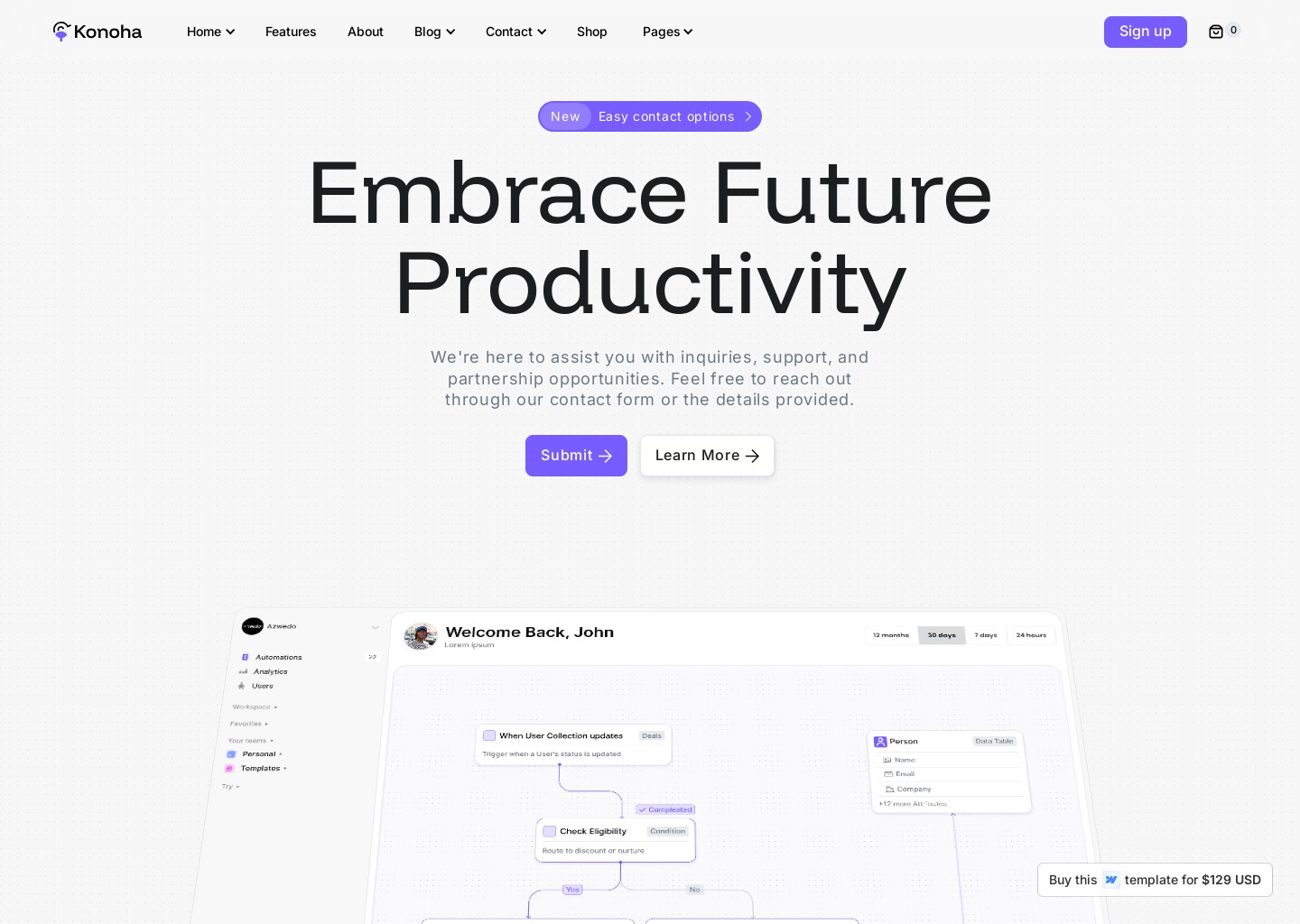 Webflow template designed with Modulify — website design on Landdding