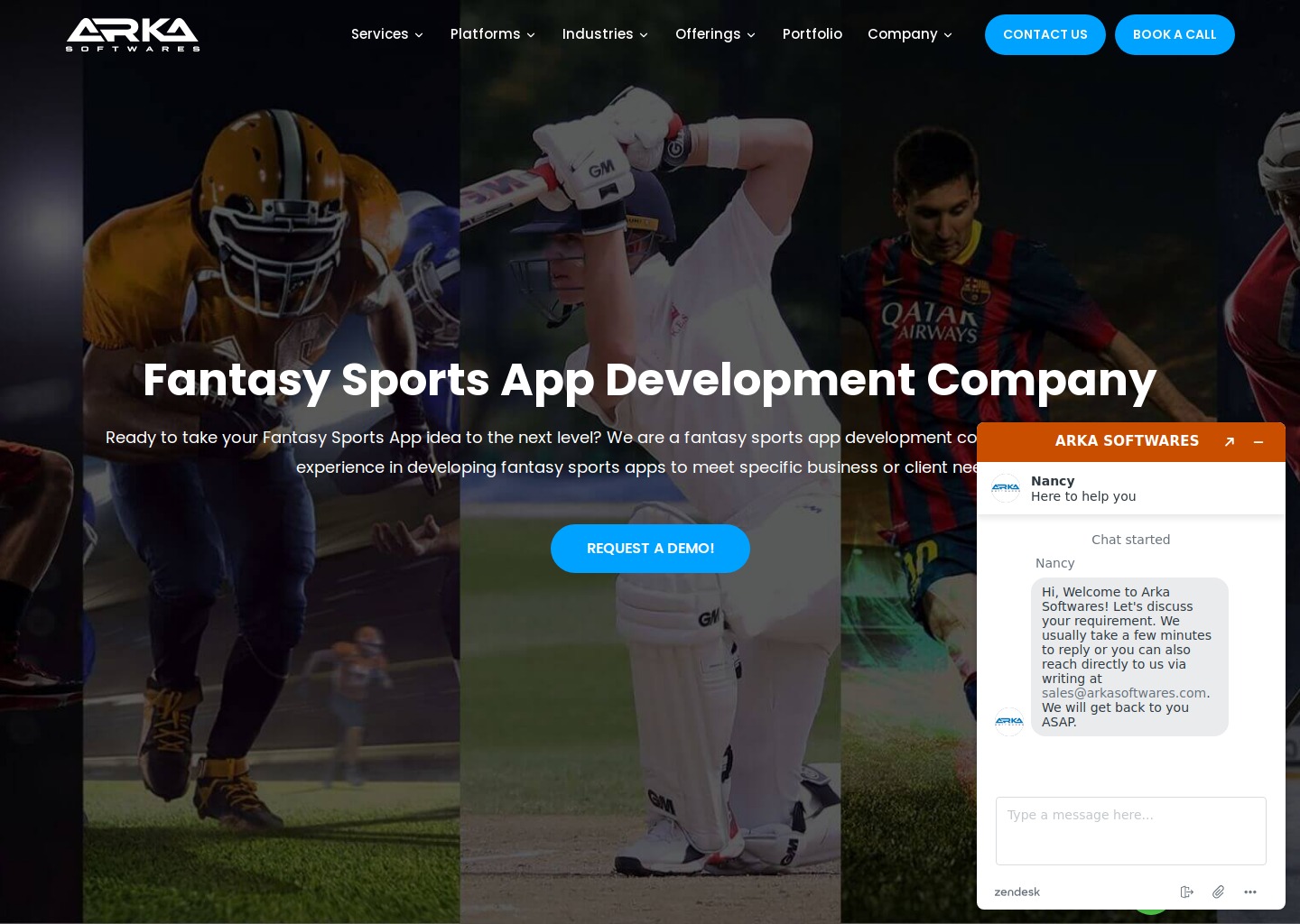 Fantasy Sports App Development | Build Custom Fantasy Sports Solutionss — website design on Landdding