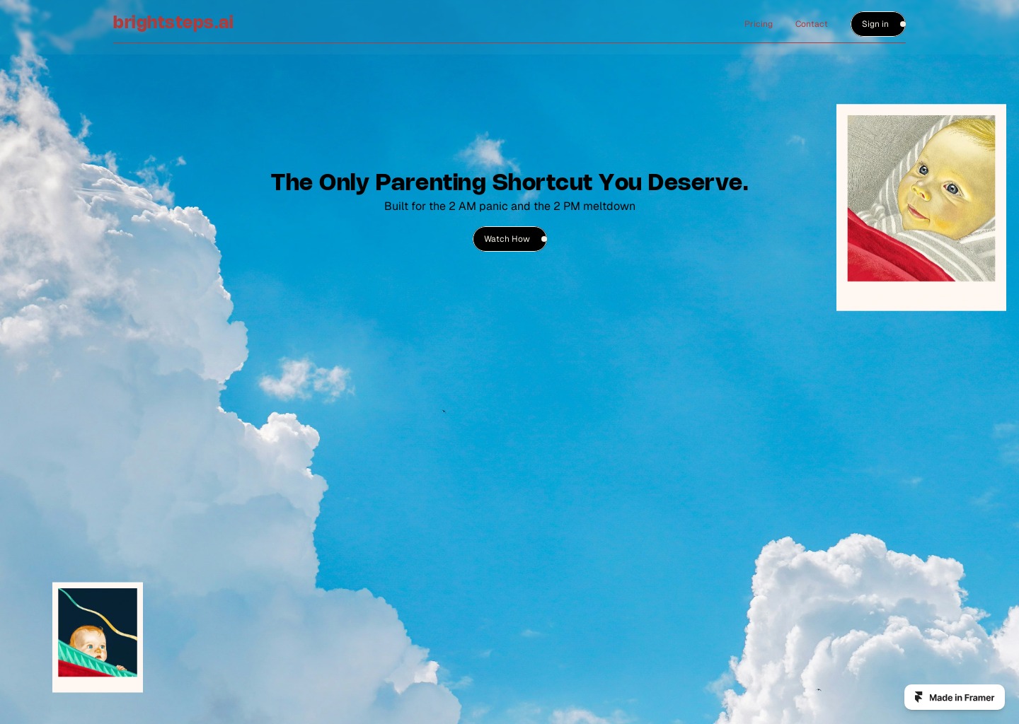 Brightsteps AI — website design on Landdding