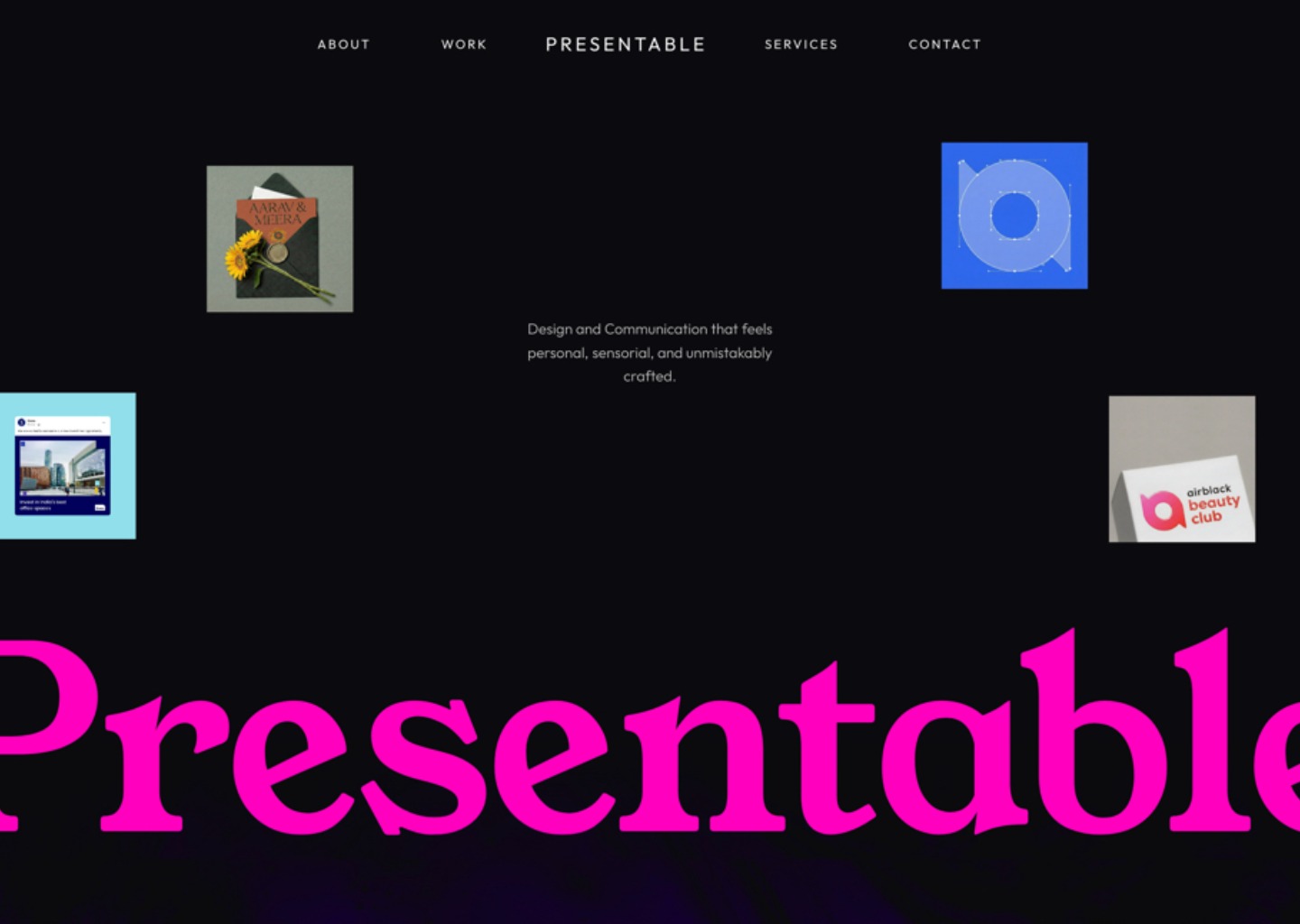 Presentable — website design on Landdding