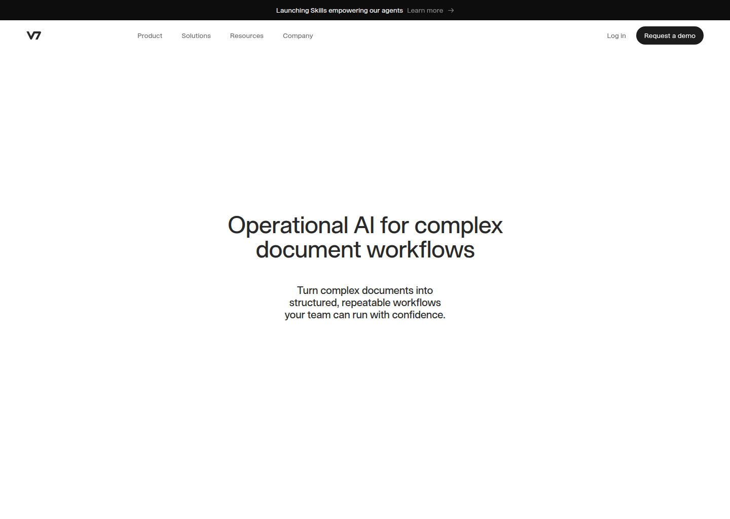 V7 Go | AI Agent Platform for Finance, Legal & Insurance — website design on Landdding