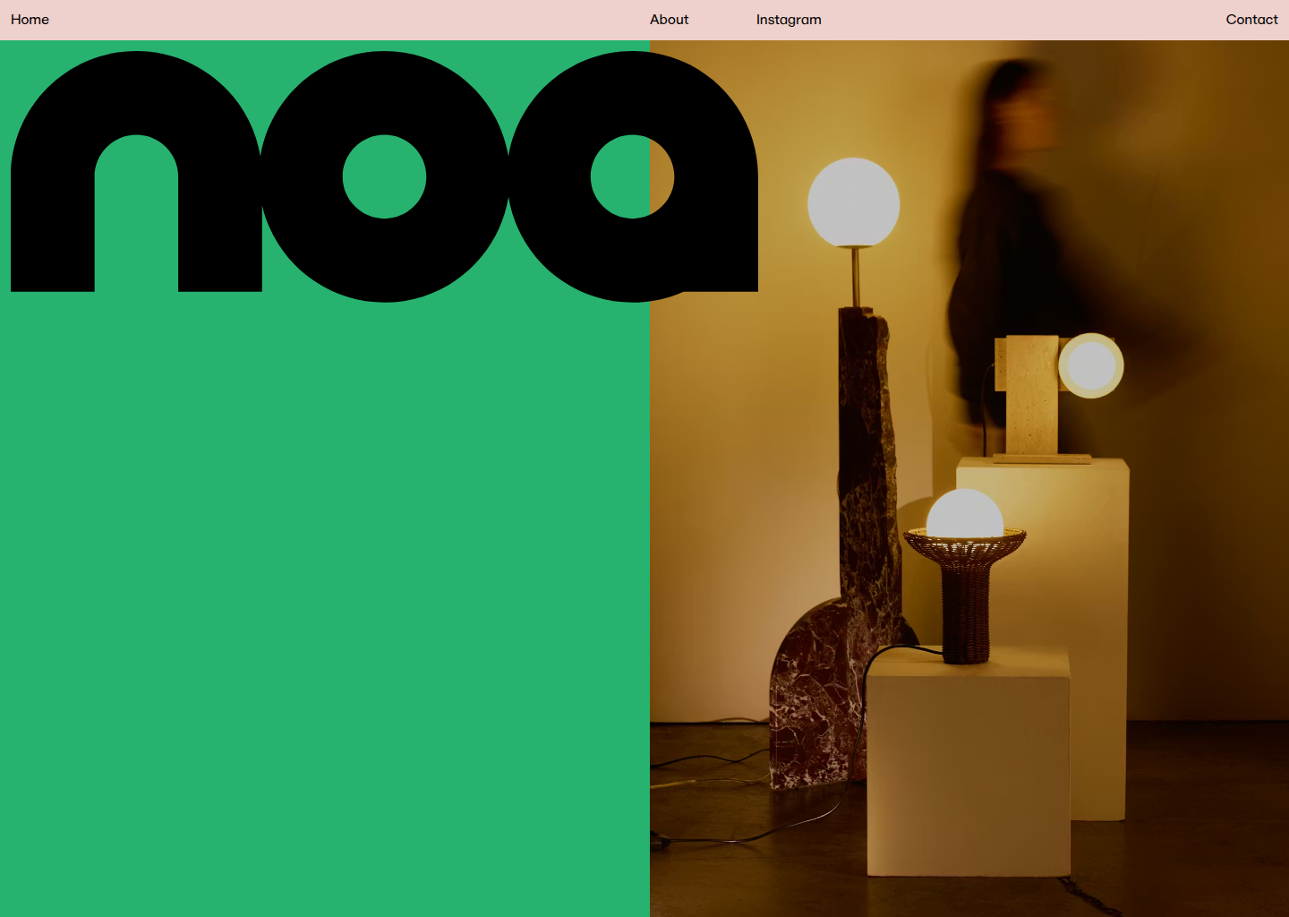 NOA — No Ordinary Accessories — website design on Landdding