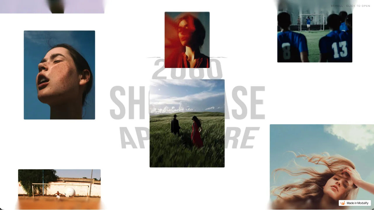 Aperture — website design on Landdding