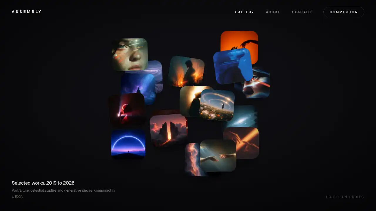 Assembly — website design on Landdding