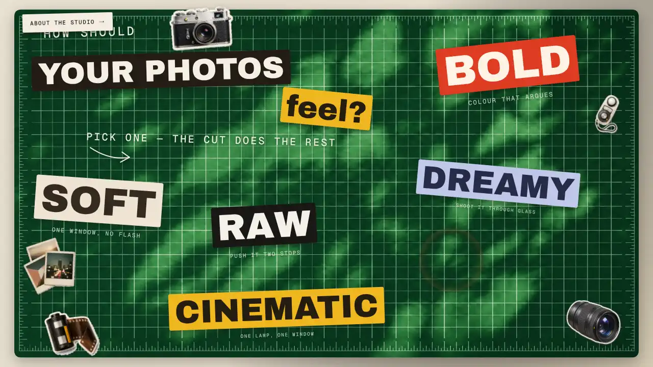 Cutout — website design on Landdding
