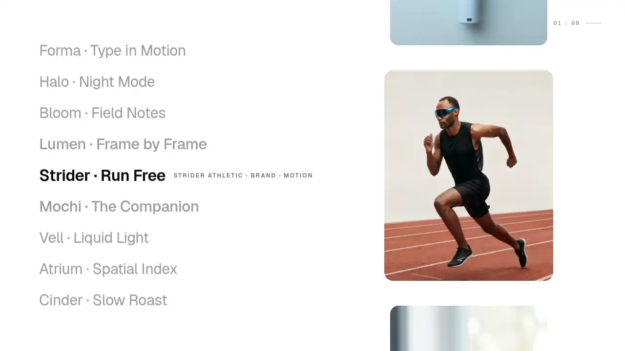 Folio — website design on Landdding