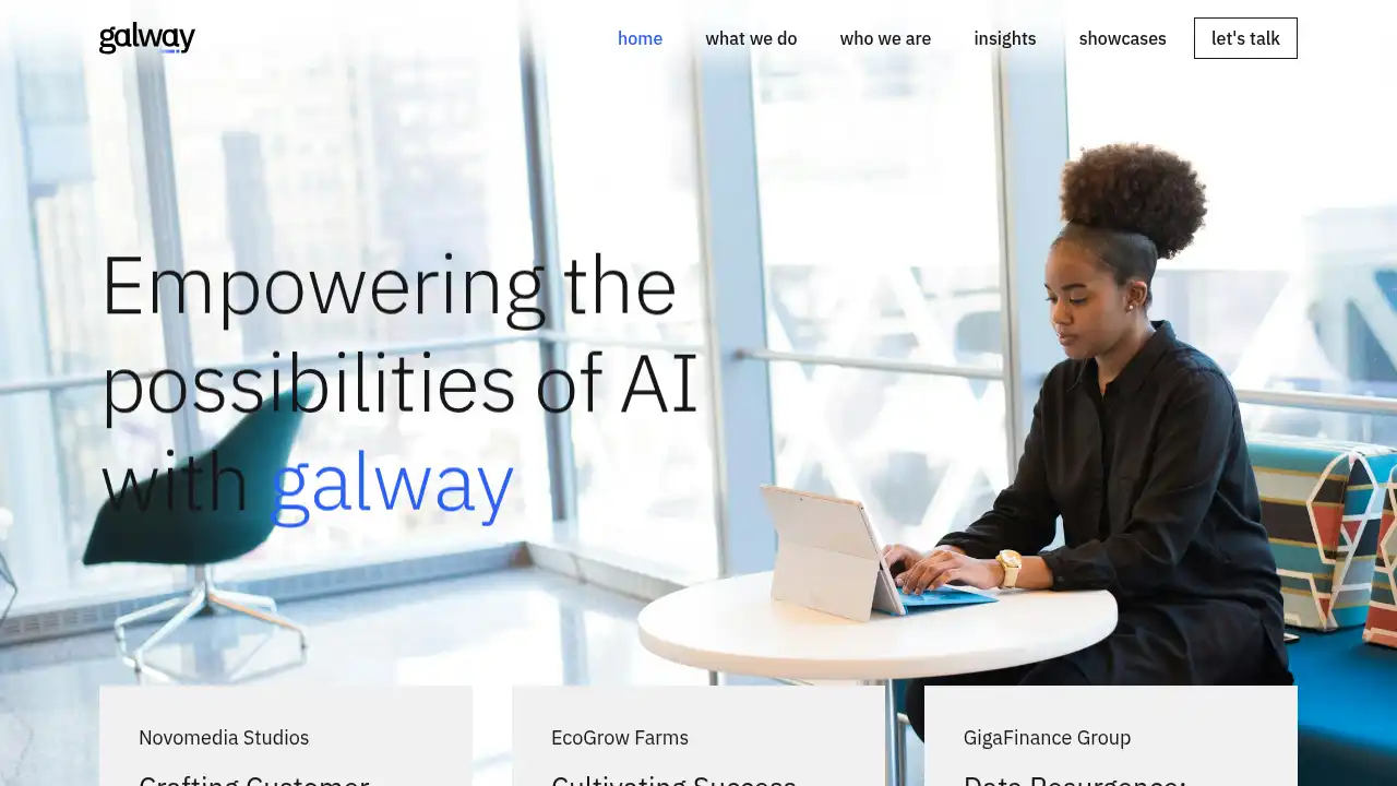Galway — website design on Landdding