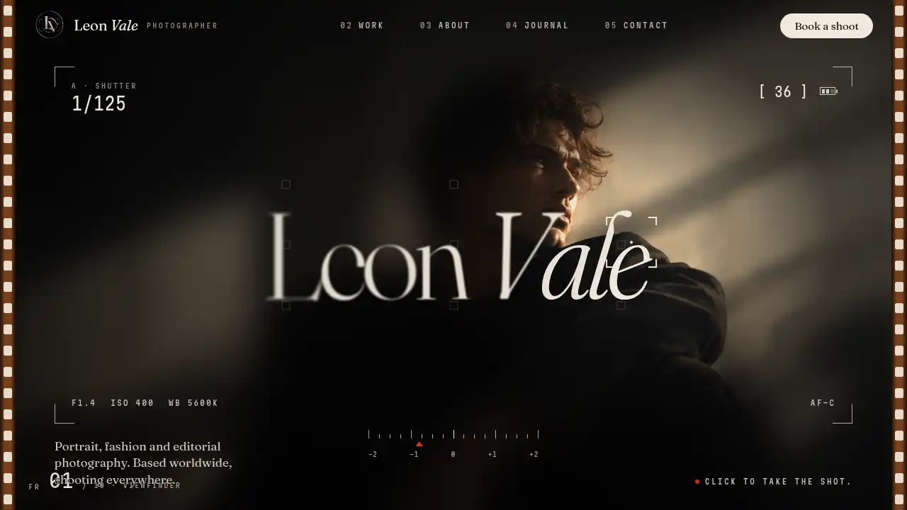 Leon Vale — website design on Landdding