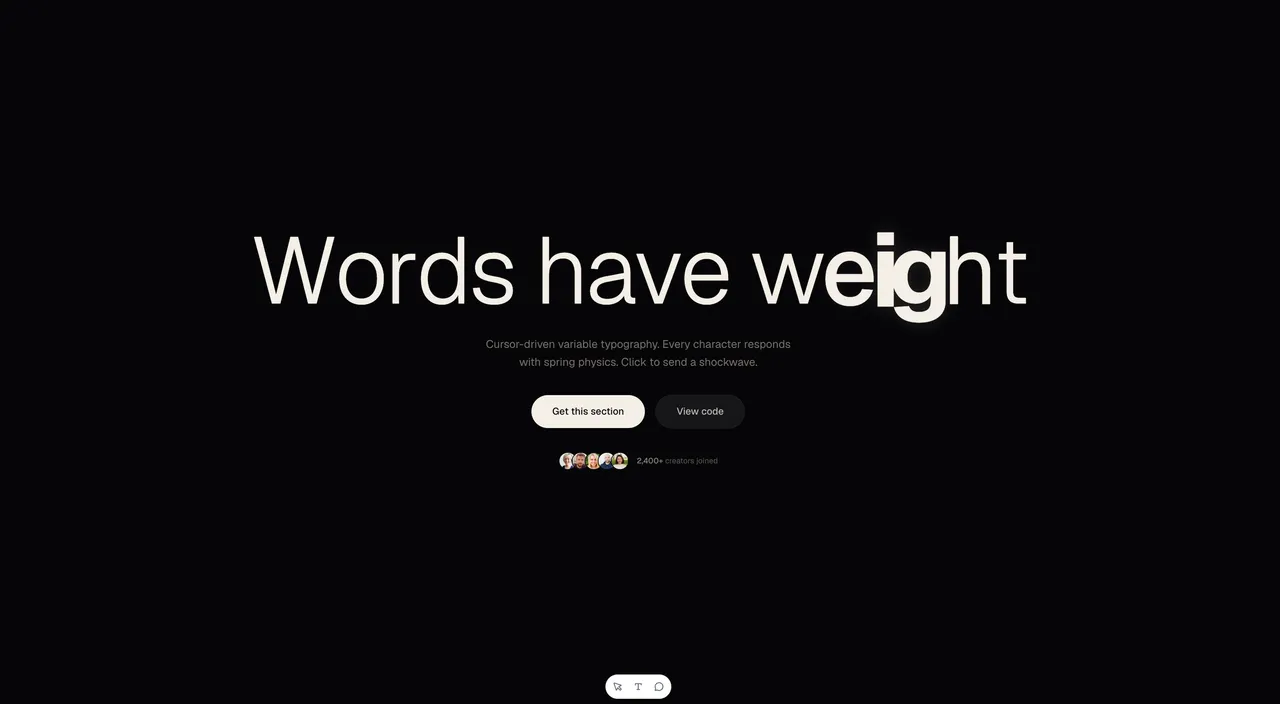 Liquid Type — website design on Landdding