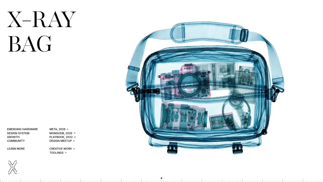 Xray Bag — website design on Landdding