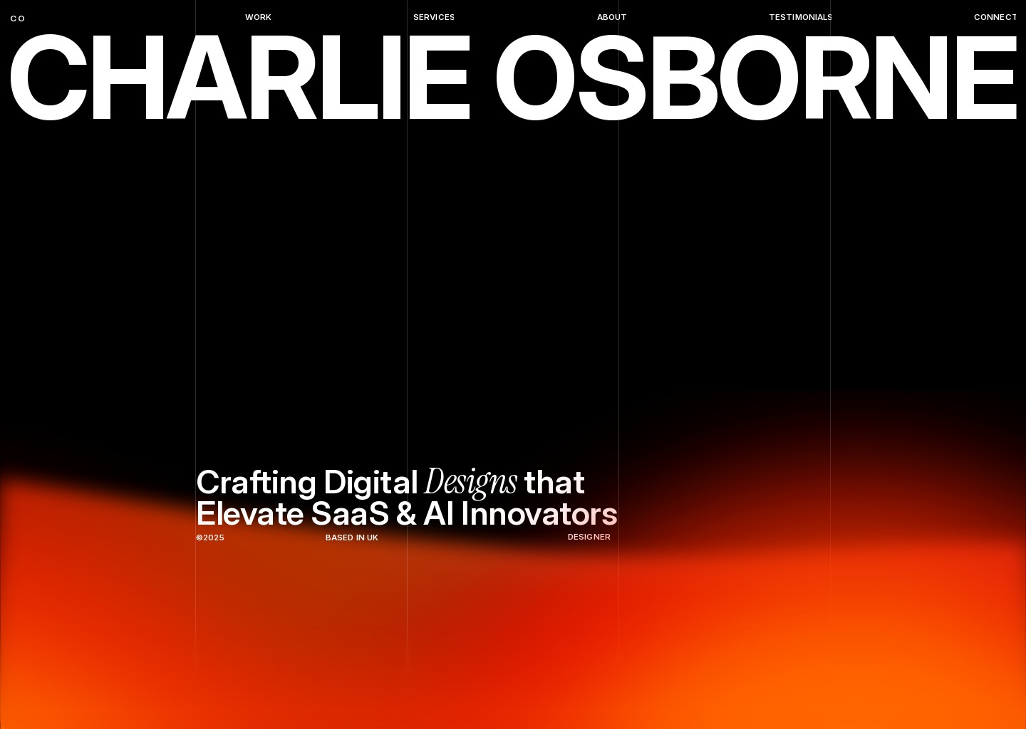 Charlie Osborne | Brand & Web Designer – Framer, UX/UI & Strategy — website design on Landdding