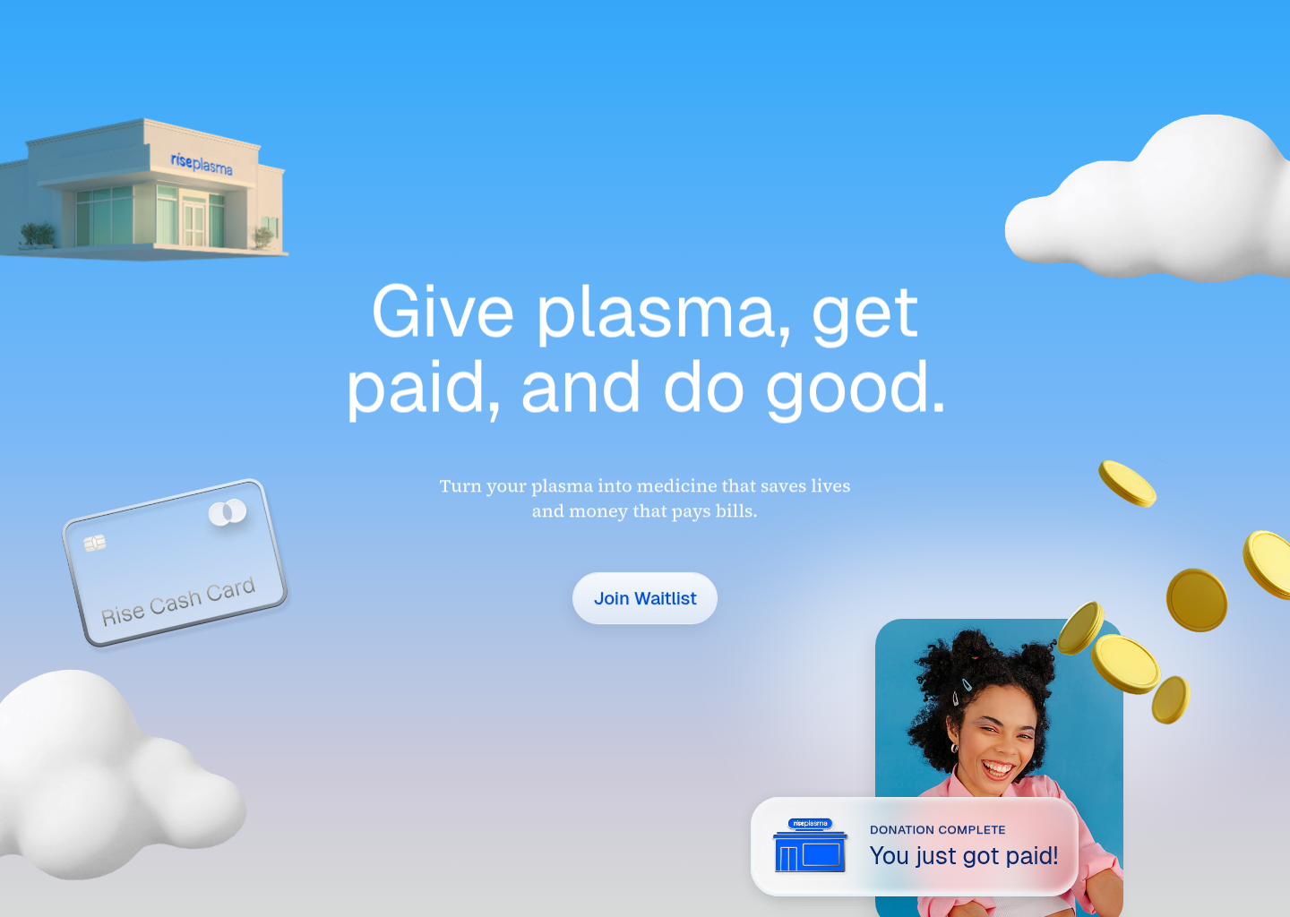 Rise Plasma — website design on Landdding