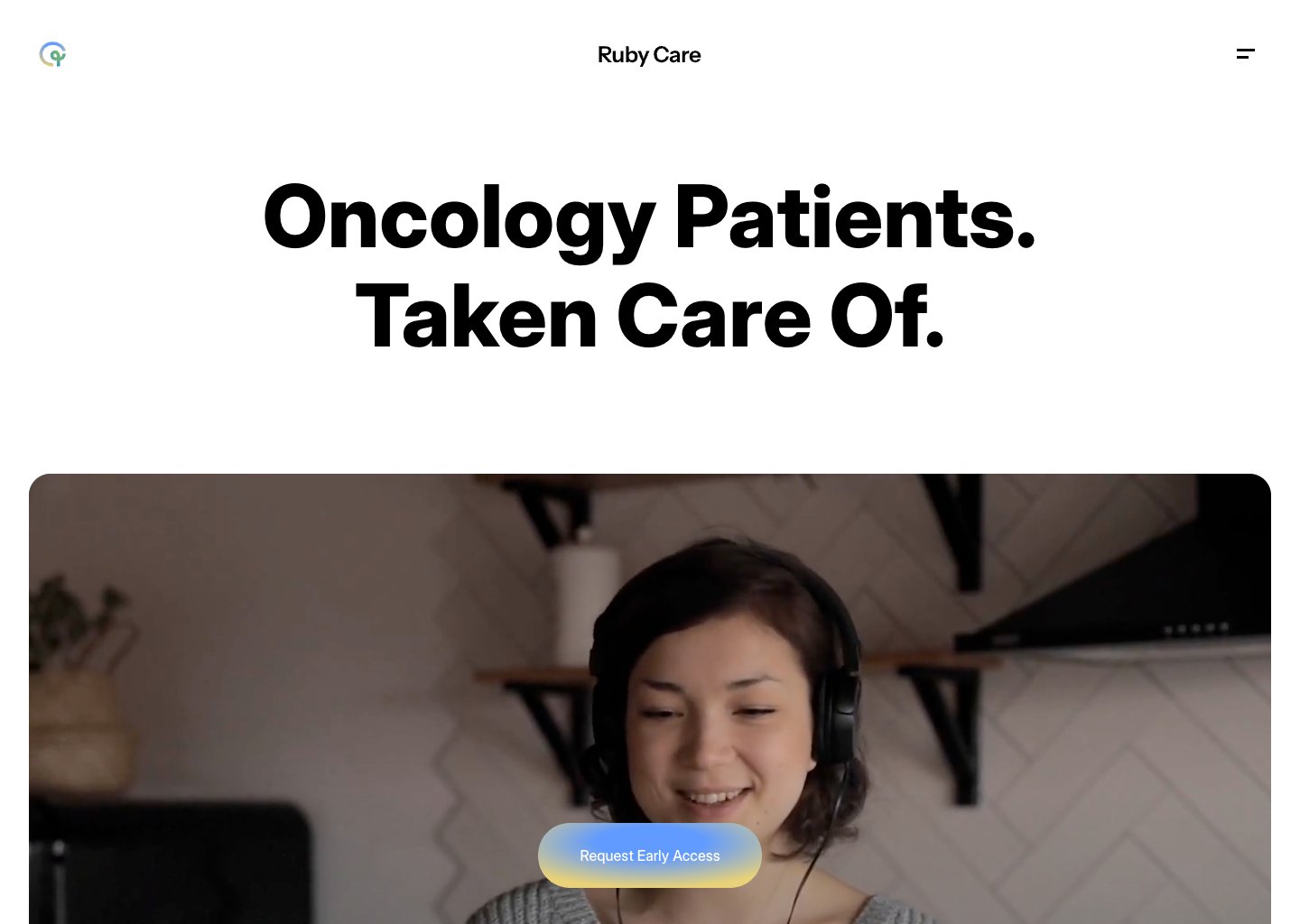 Ruby – Structured Cancer Survivorship Care — website design on Landdding