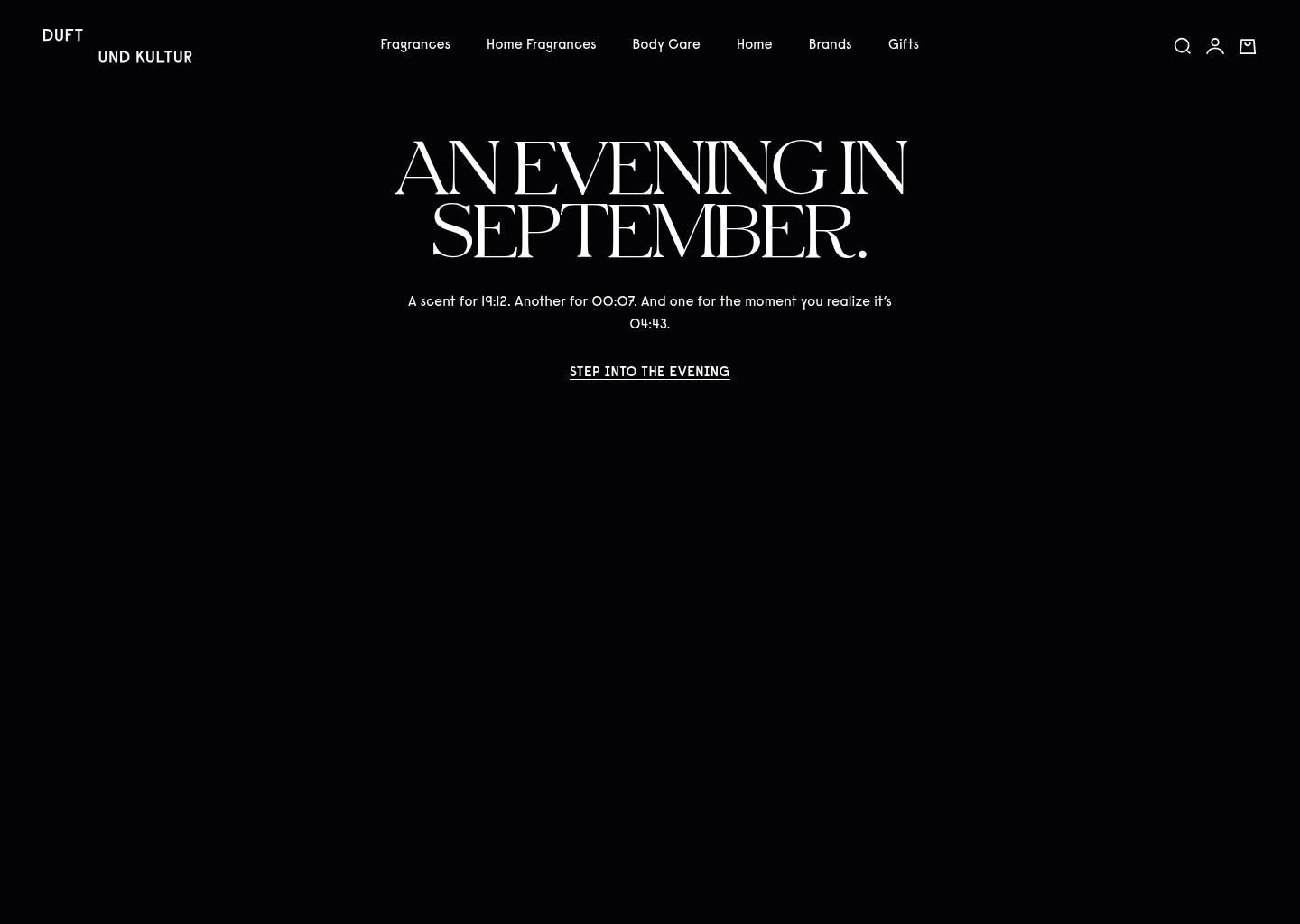DUFT UND KULTUR – Nischendüfte, Raumdüfte & Luxusduftkerzen — website design on Landdding