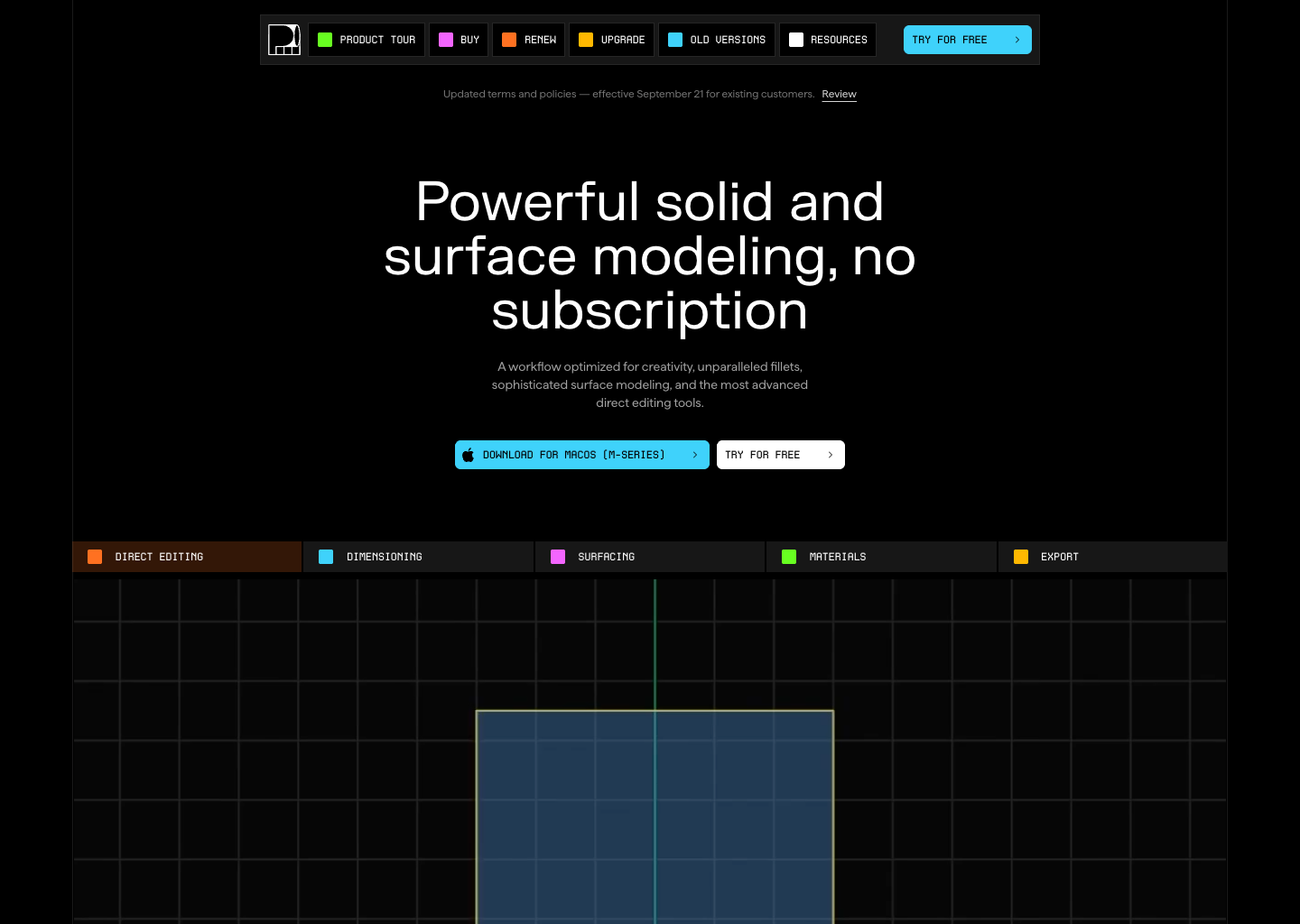 Plasticity — website design on Landdding