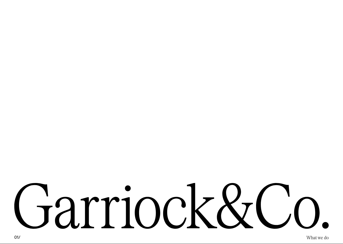 Garriock — website design on Landdding