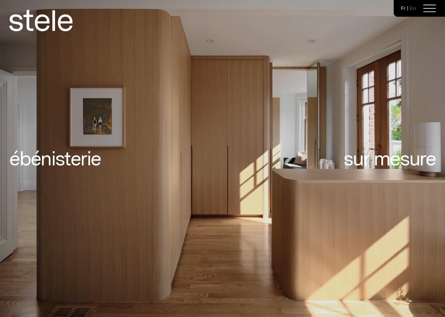 Stele — website design on Landdding
