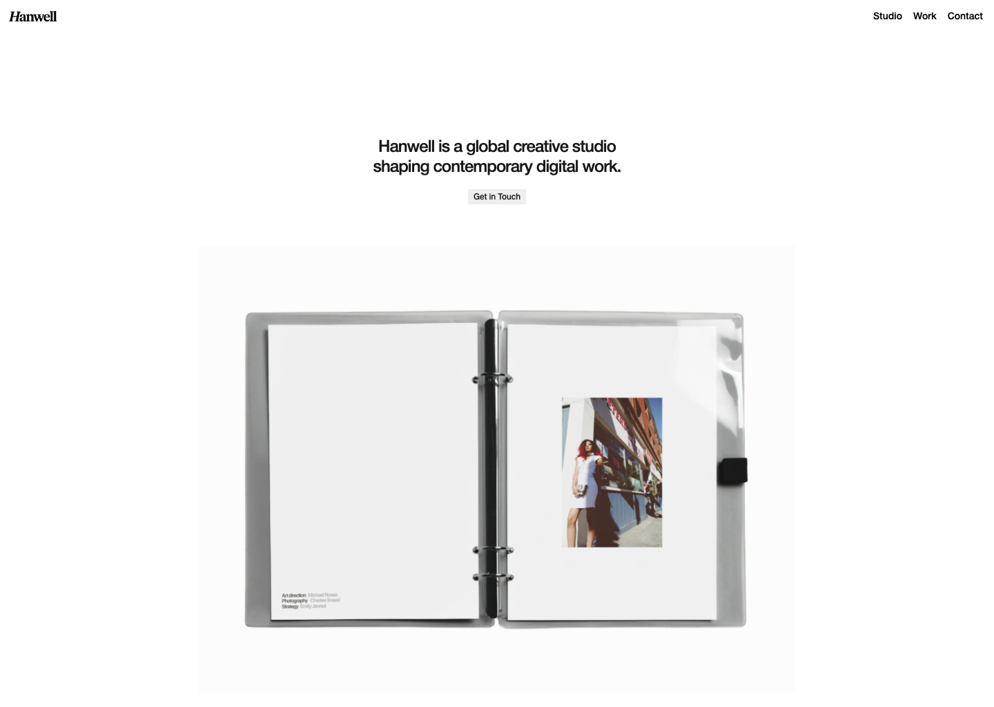 Hanwell — website design on Landdding