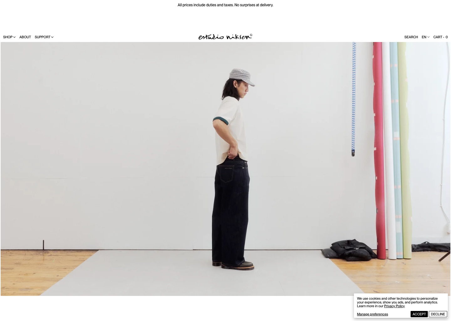Estudio Niksen — website design on Landdding
