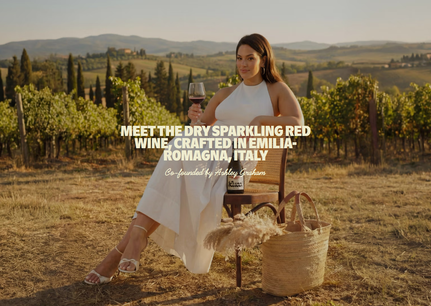 Lucci Lambrusco — website design on Landdding