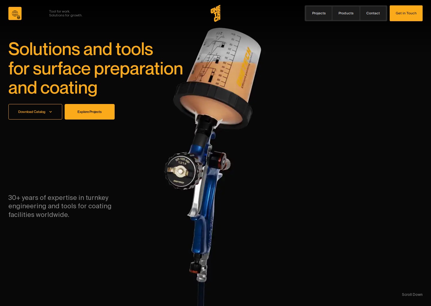 Home — OneTech — website design on Landdding
