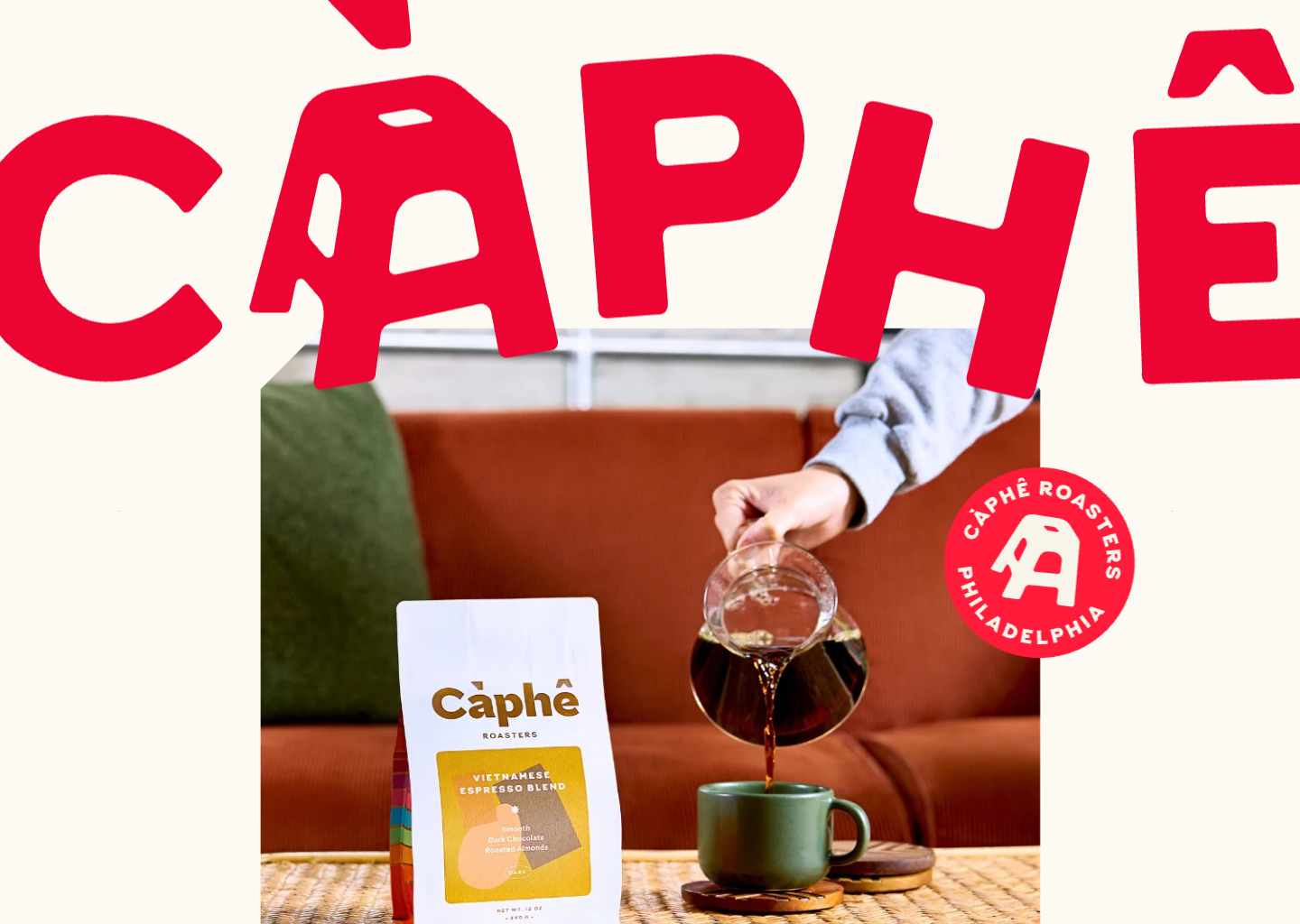 Caphe Roasters — website design on Landdding