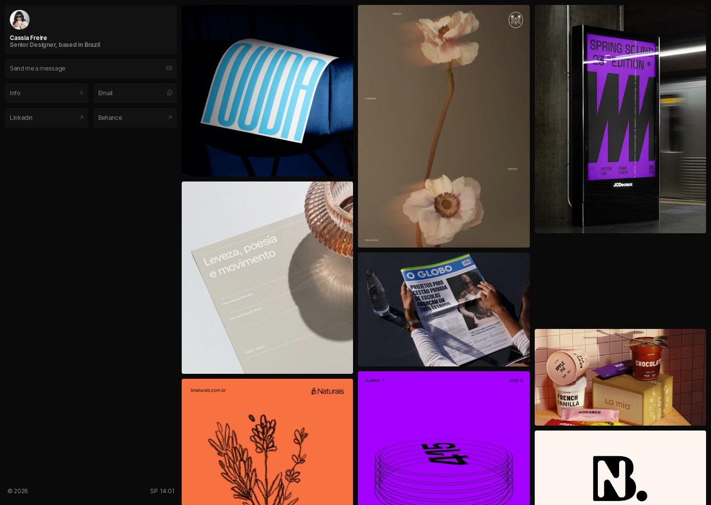 Cassia Freire, Senior Designer — website design on Landdding