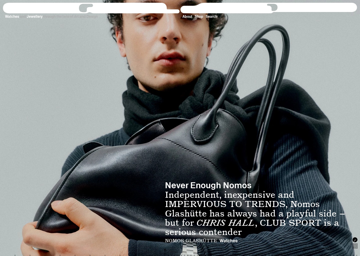 QP Magazine — website design on Landdding