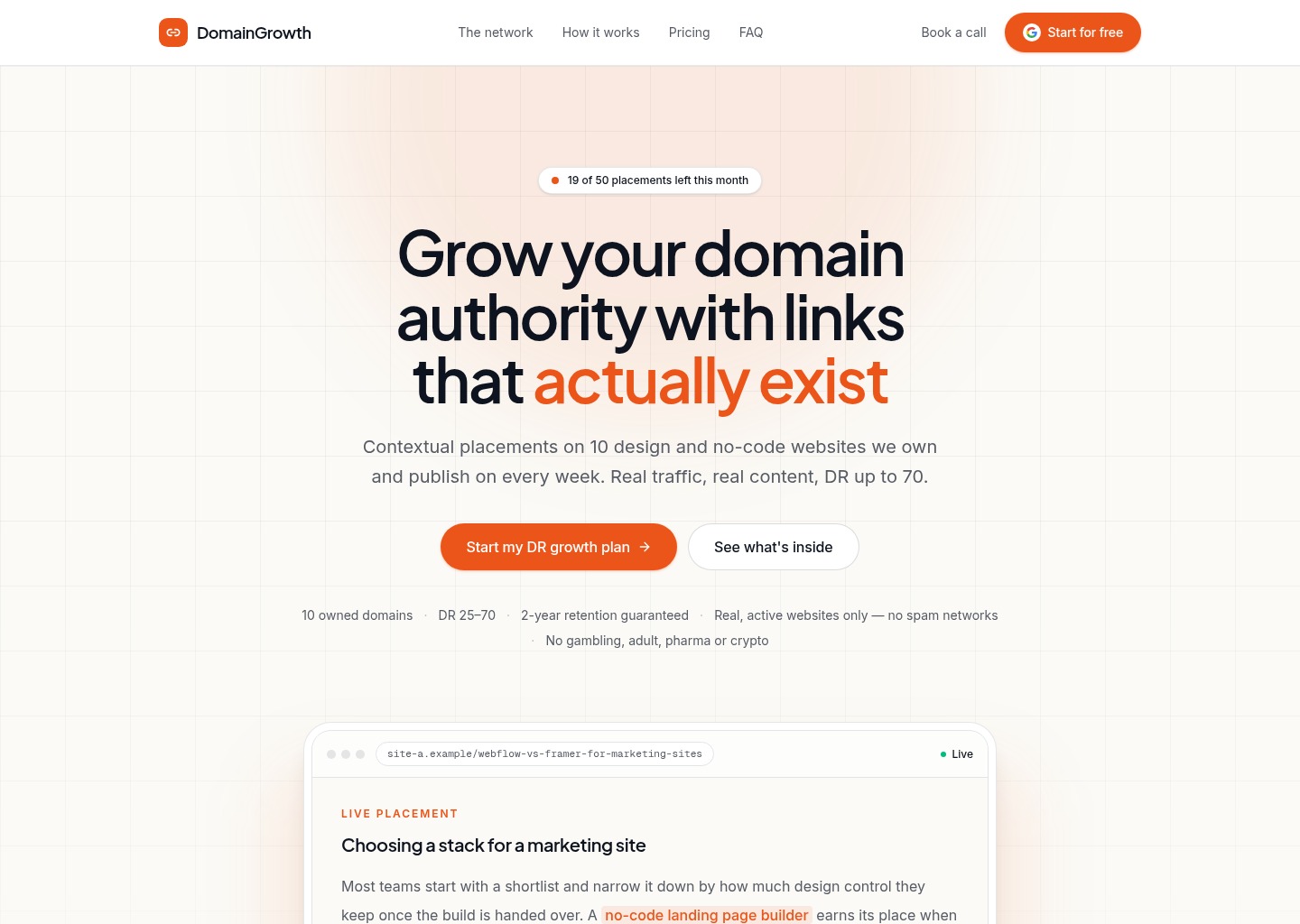 Grow Your Domain Authority With Links From Real Design Sites — website design on Landdding