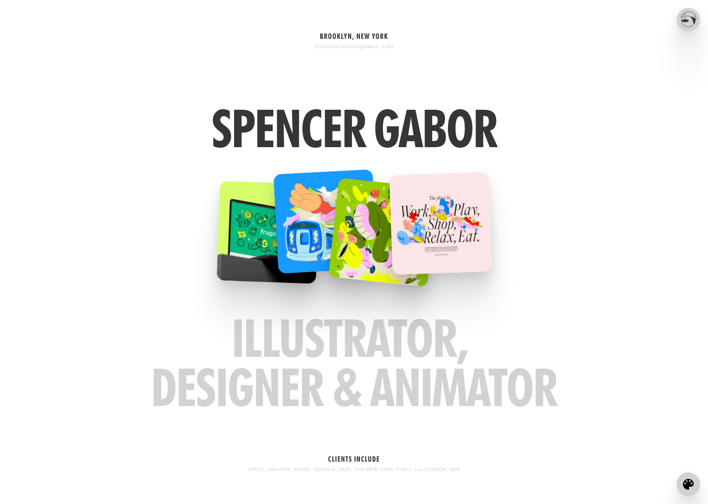 Spencer Gabor — website design on Landdding