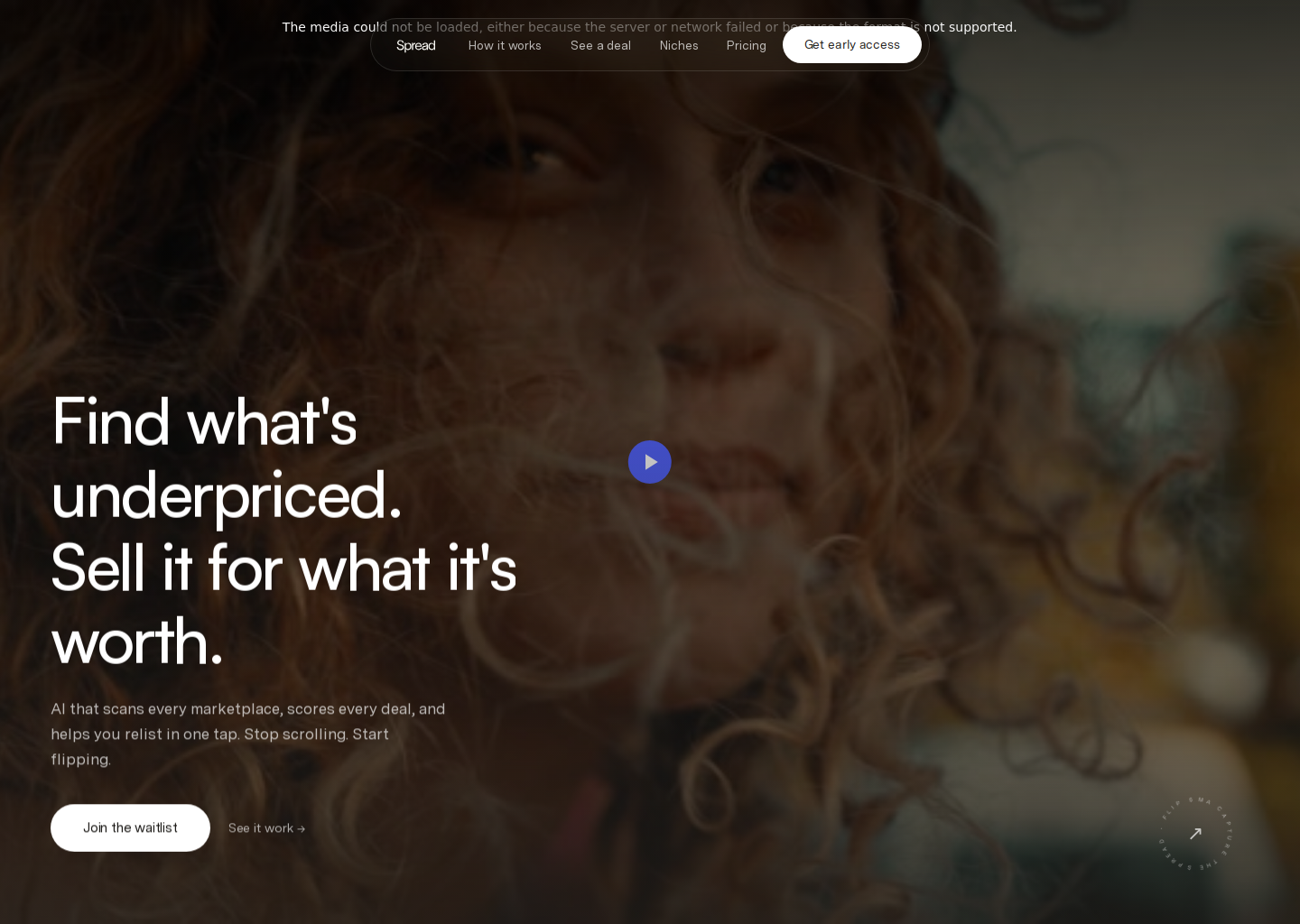 Spread — Flip Smarter — website design on Landdding